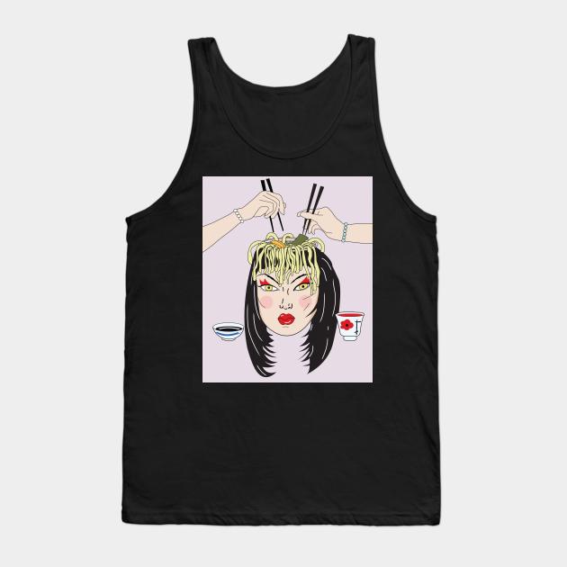 Ramen-head Tank Top by LunaElizabeth